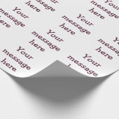 Je bericht hier tekst naam monogram afbeelding cit cadeaupapier (Hoek)
