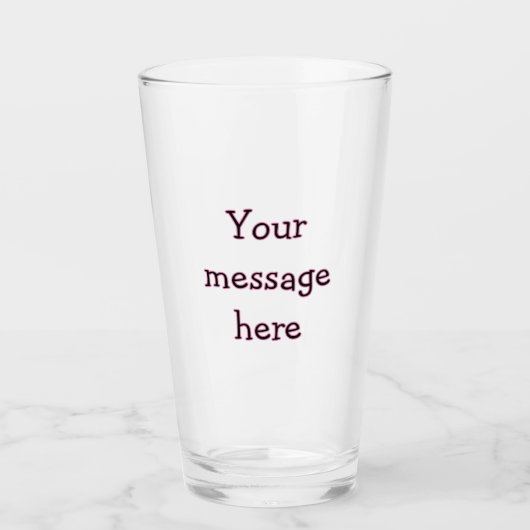 Je bericht hier tekst naam monogram afbeelding cit glas (Voorkant)