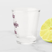 Je bericht hier tekst naam monogram afbeelding cit shot glas (Rechts)