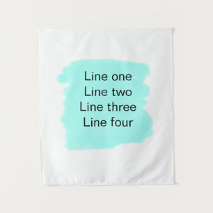 Je bericht hier tekst naam monogram groen  wandkleed