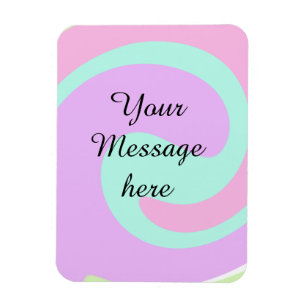 Je bericht hier tekst naam monogram roze verleden magneet