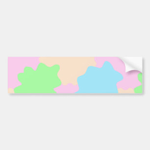 Je bericht hier tekst toevoegen naam boho kleurrij bumpersticker