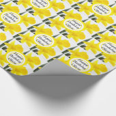 Je bericht met Gele Narcissus Daffodil Cadeaupapier (Hoek)