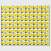 Je bericht met Gele Narcissus Daffodil Cadeaupapier (Vlak)
