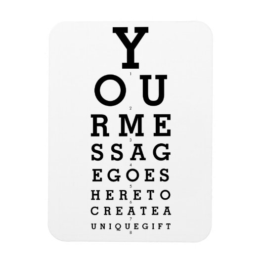 Je bericht Optometrist Grafiek Leuk Magneet (Verticaal)