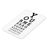 Je bericht Optometrist Grafiek Leuk Magneet (Linkerzijde)