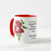 Je bericht: Red Rose Bouquet Foto Valentijn Mok (Voorkant links)