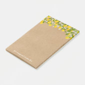 Je bericht Rustic Lemon Groenelementen Post-it® Notes (Schuin)