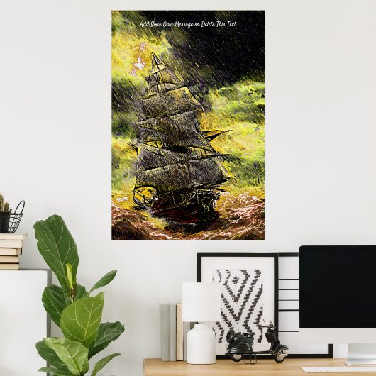 Je bericht toevoegen, verzenden per e-mail in een  poster (Thuiskantoor)