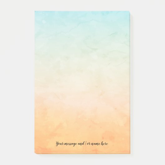 Je Bericht Waterverf Post-it® Notes (Voorkant)