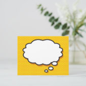 Je berichtenbelboek bedacht in een ronddraaiboek aankondigingskaart (Staand voorkant)