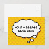 Je berichtenbelboek bedacht in een ronddraaiboek aankondigingskaart (Voorkant / Achterkant)