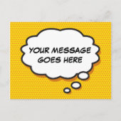 Je berichtenbelboek bedacht in een ronddraaiboek aankondigingskaart (Voorkant)