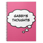 Je berichtenbelboek bedacht in een ronddraaiboek notitieboek (Voorkant)