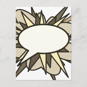 Je berichtenbeluistje voor retrospectief stripboek briefkaart