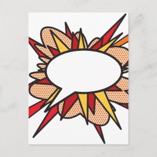 Je berichtenbeluistje voor retrospectief stripboek briefkaart