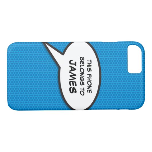 Je berichtenbeluistje voor retrospectief stripboek Case-Mate iPhone case (Achterkant (Horizontaal))