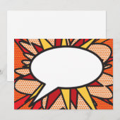 Je berichtenbeluistje voor retrospectief stripboek kaart (Voorkant / Achterkant)