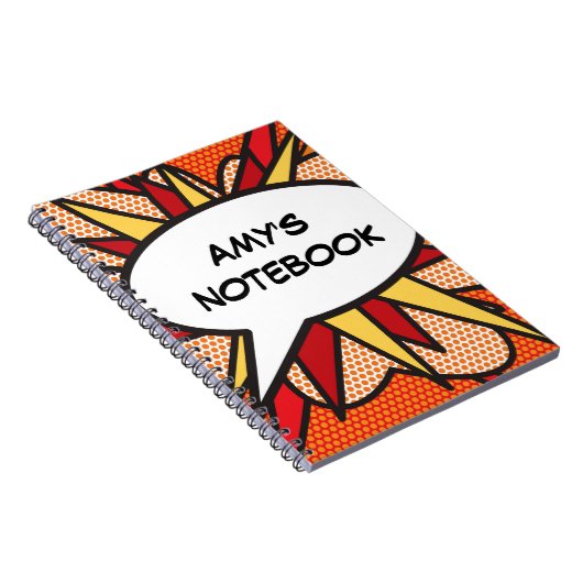 Je berichtenbeluistje voor retrospectief stripboek notitieboek (Rechterzijde)