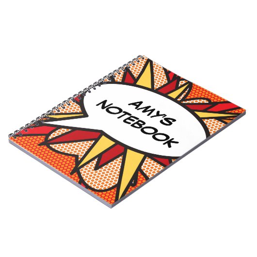 Je berichtenbeluistje voor retrospectief stripboek notitieboek (Linkerzijde)