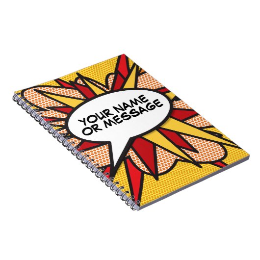 Je berichtenbeluistje voor retrospectief stripboek notitieboek (Rechterzijde)