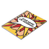 Je berichtenbeluistje voor retrospectief stripboek notitieboek (Linkerzijde)