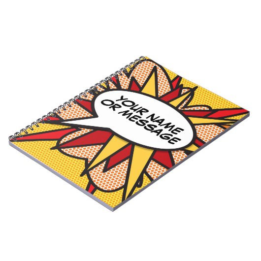 Je berichtenbeluistje voor retrospectief stripboek notitieboek (Linkerzijde)