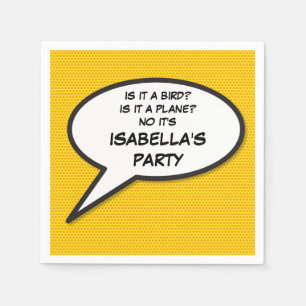 Je berichtenbeluistje voor retrospectief stripboek servetten