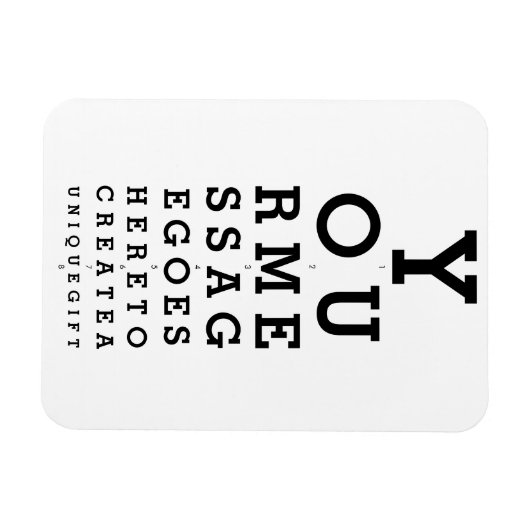 Je berichtenoverzicht magneet (Horizontaal)