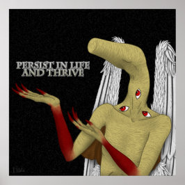 Je beschermengel geeft bemoedigende woorden poster