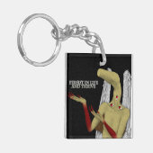 Je beschermengel geeft bemoedigende woorden sleutelhanger (Voorkant Links)