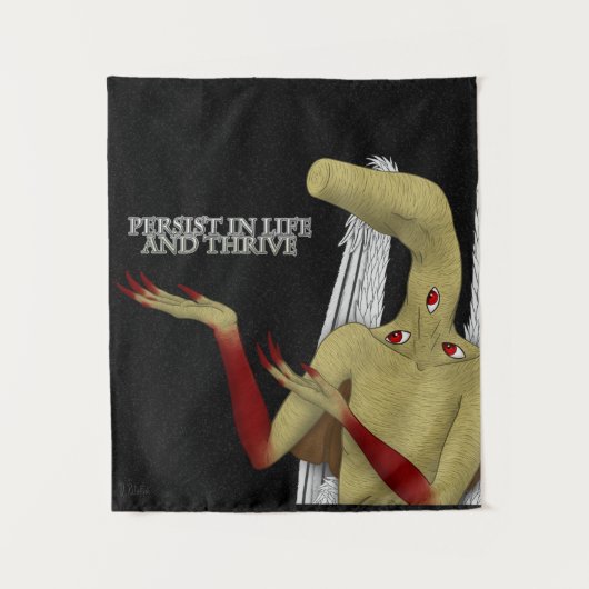 Je beschermengel geeft bemoedigende woorden wandkleed (Voorkant)