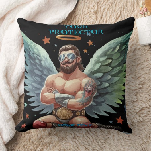 Je beschermer beschermengel Show worstelaar Kussen (Deken)