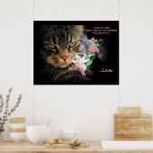 Je bestaat voor liefdeshaiku poster (Keuken)