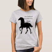 Je beste vriend-Inspirerend-paard-prijsopgave art T-shirt (Voorkant)