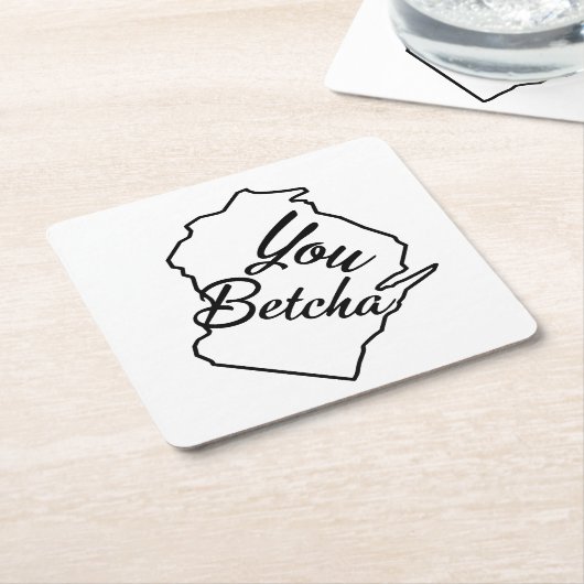 Je Betcha Wisconsin Onderzetter (Schuin)