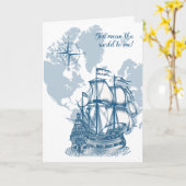 Je betekent de wereld voor mij Nautische Vaderdag  Kaart (Gele Bloem)