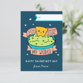 Je bewaakt mijn wereld klaslokaal Valentijnsdag Ka Kaart (Staand voorkant)