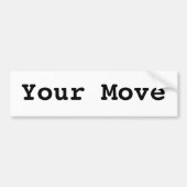 Je beweging bumpersticker (Voorkant)