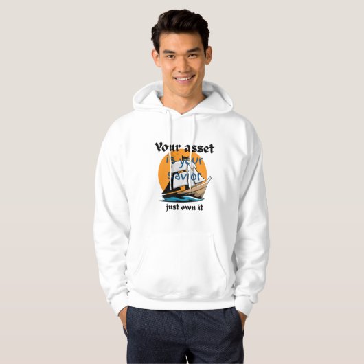 Je bezit is je redder-Motivatie streetwear Hoodie (Voorkant volledig)