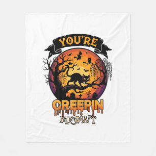 Je Bezorgt Me Koude Rillingen Halloween Zwarte Kat Fleece Deken