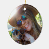 Je BFF Beste Vriend Definitie Foto Sneeuwvlokken Keramisch Ornament (Links)