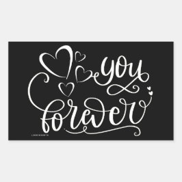 JE BIEDT HET 'day gift'-idee VAN valentijnen VAN B Rechthoekige Sticker