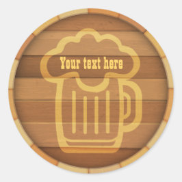 Je bier aanpassen ronde sticker