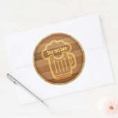 Je bier aanpassen ronde sticker (Envelop)