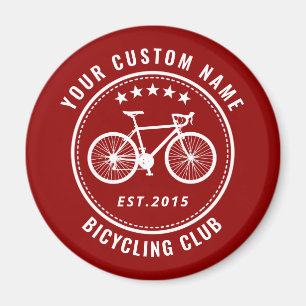 Je Bike Club Family of Locatie Name Custom Red Magneet