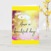 JE BIRTHDAY IS SPECIALE DAG VOOR JE. KAART (Gele Bloem)