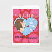Je blaast me weg Valentijn Kaart (Voorkant)