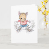 Je blaast mijn sokken eraf! Wenskaart van de muis Kaart (Gele Bloem)