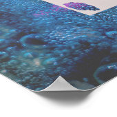 Je blauw poster personaliseert woorden of VOED ZIE (Hoek)